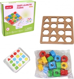 Drewniana edukacyjna gra rozwijająca pamięć