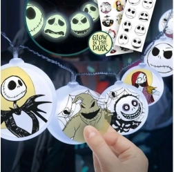 Świąteczny łańcuch świetlny z motywem Nightmare Before Christmas