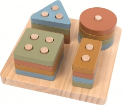 2kids drewniane nakładane kolorowe kształty