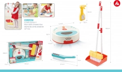 Interaktywna zestaw do sprzątania z robotycznym odkurzaczem dla dzieci