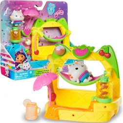 Koci domek Gabi balkonowa smoothie party z figurką Cakey i akcesoriami