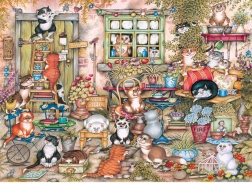 Gibsons puzzle Koty na podwórku 1000 elementów