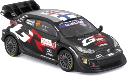 Bburago 1:43 Toyota GR Yaris Rally1 Hybrid – model kolekcjonerski w pudełku prezentowym