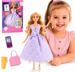 Lalka Woopie Royal Lily z długimi blond włosami o wysokości 30 cm i akcesoriami