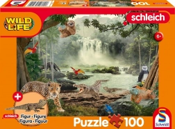 Puzzle SCHLEICH w dżungli deszczowej 100 elementów z figurką