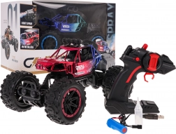 RC crawler REAL ROCK z funkcją dymu 1:16 – Czerwona