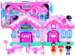 Magiczny składany domek z meblami