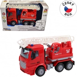 Wóz strażacki z podnośnikiem na napęd cierny 16 cm