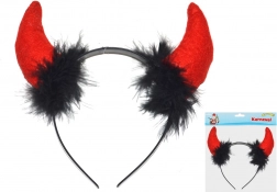 Plastowe diabelskie rogi na karnawał