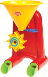 Mini młynek do wody i piasku czerwony
