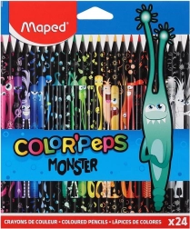 Kredki trójkątne MAPED Color'Peps Monster 24 szt.