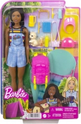 Barbie Brooklyn zestaw kempingowy z akcesoriami i szczeniakiem