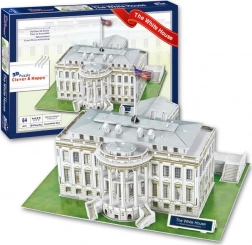 Clever&Happy 3D puzzle Biały Dom Washington 64 części