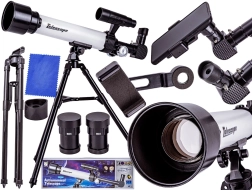 Astronomiczny teleskop ze statywem dla początkujących z akcesoriami