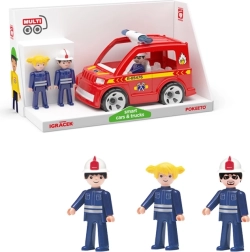 Igráček MultiGO Trio strażacy – figurki z wozem strażackim