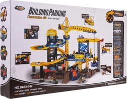 Interaktywna garaż z elementami do zabawy i akcesoriami