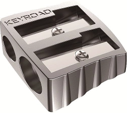 Metalowa podwójna temperówka Keyroad srebrna