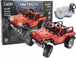Klocki zdalnie sterowany samochód terenowy CADA, czerwony, 1941 elementów