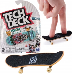 Tech Deck fingerboard MEOW Biała kotka + naklejki