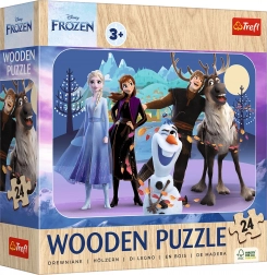 Drewniane puzzle Kraina Lodu 24 sztuk