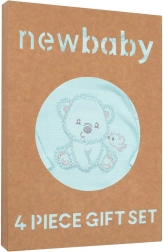 Niemowlęcy zestaw prezentowy do szpitala NEW BABY Sweet Bear, niebieski, 4 części