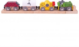 Bigjigs Rail drewniany pociąg budowlany