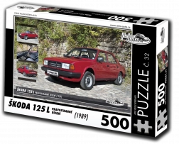 Puzzle RETRO-AUTA Škoda 125 L kierownica po prawej stronie 500 elementów