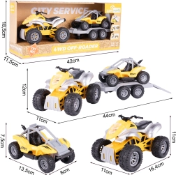 Policyjny zestaw quad i auto terenowe 1:16