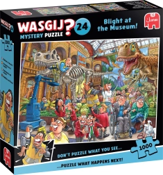 Puzzle JUMBO WASGIJ Mystery 24: Pleśń w muzeum 1000 części