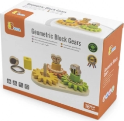 Drewniany sorter motoryczny z przekładniami Viga