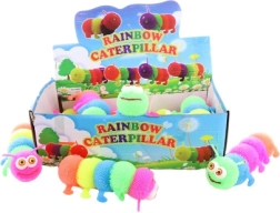 Gąsienica ze światłem – gumowa migająca zabawka