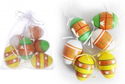 Dekoracyjne plastikowe pisanki malowane 6 cm