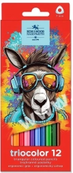 Trójkątne kredki Koh-i-noor Triocolor 12 szt.