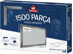 Rama do puzzli 85x60 cm srebrna