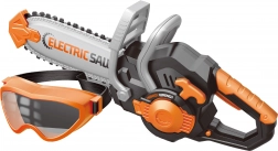 Piła łańcuchowa z okularami ochronnymi