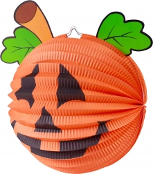 Lampion halloweenowy w kształcie dyni 25 cm