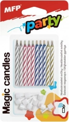magiczne świeczki tortowe 6 cm, 10 szt.