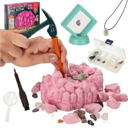 Wykopaliska kamieni szlachetnych – zestaw naukowy dla dzieci z minerałami