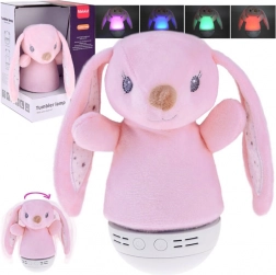 pluszowy króliczek ze zmieniającym się światłem i muzyką – lampka nocna dla dzieci