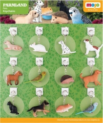Mojo breloki do kluczy Zwierzaki domowe - 36 sztuk