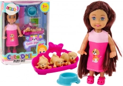 Mini laleczka Sukienka z długimi włosami Three Dog Lair