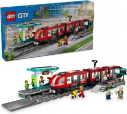 LEGO® City 60423 Tramwaj i przystanek w centrum miasta