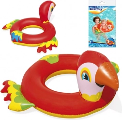 Bestway dmuchany koło do pływania papuga 84 × 76 cm – Czerwona