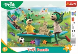 Puzzle Trefliki 15 elementów dla dzieci