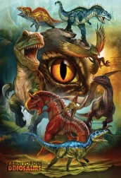 Puzzle mięsożerne dinozaury 100 elementów