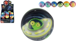 Skacząca piankowa piłeczka z kosmicznym motywem 6 cm