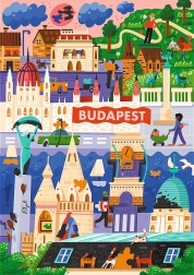 Trefl Puzzle Premium Plus The Art of Colour: Budapeszt, Węgry 1000 elementów