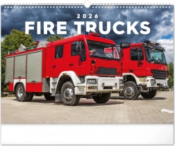 Kalendarz ścienny Wozy strażackie 2026