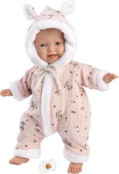 Llorens 63302 LITTLE BABY - realistyczna lalka niemowlę z miękkim materiałowym ciałem - 32 cm