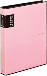 Segregator A4 PASTELINI różowy, 4‑ringowy, laminowany